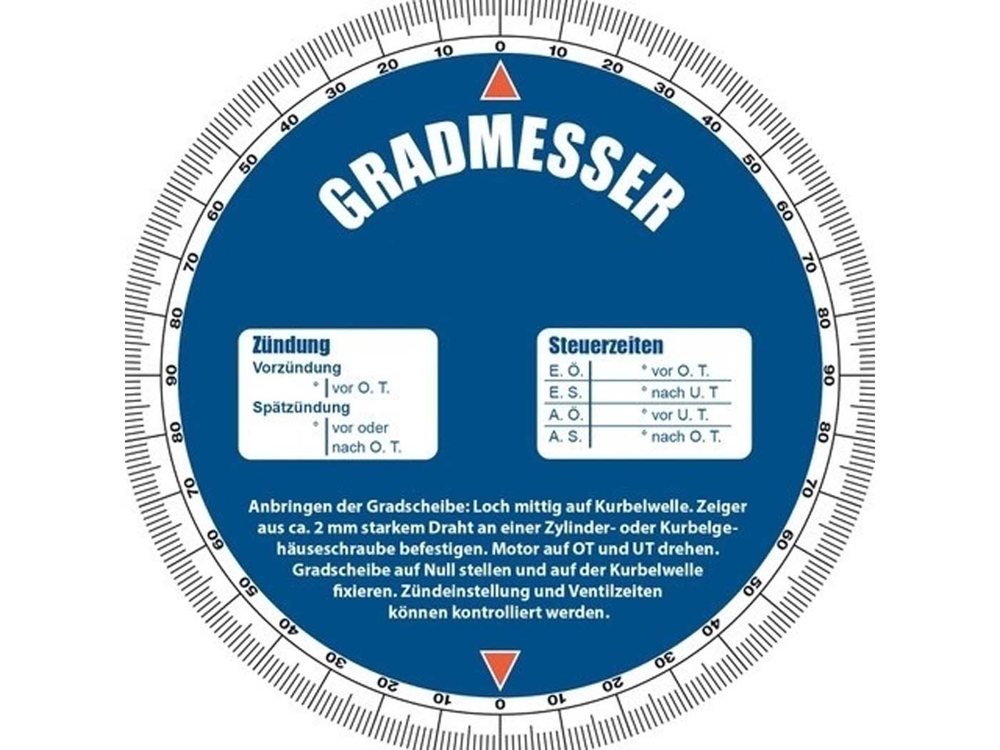 Gradscheibe 120 mm (deutsche Ausführung)